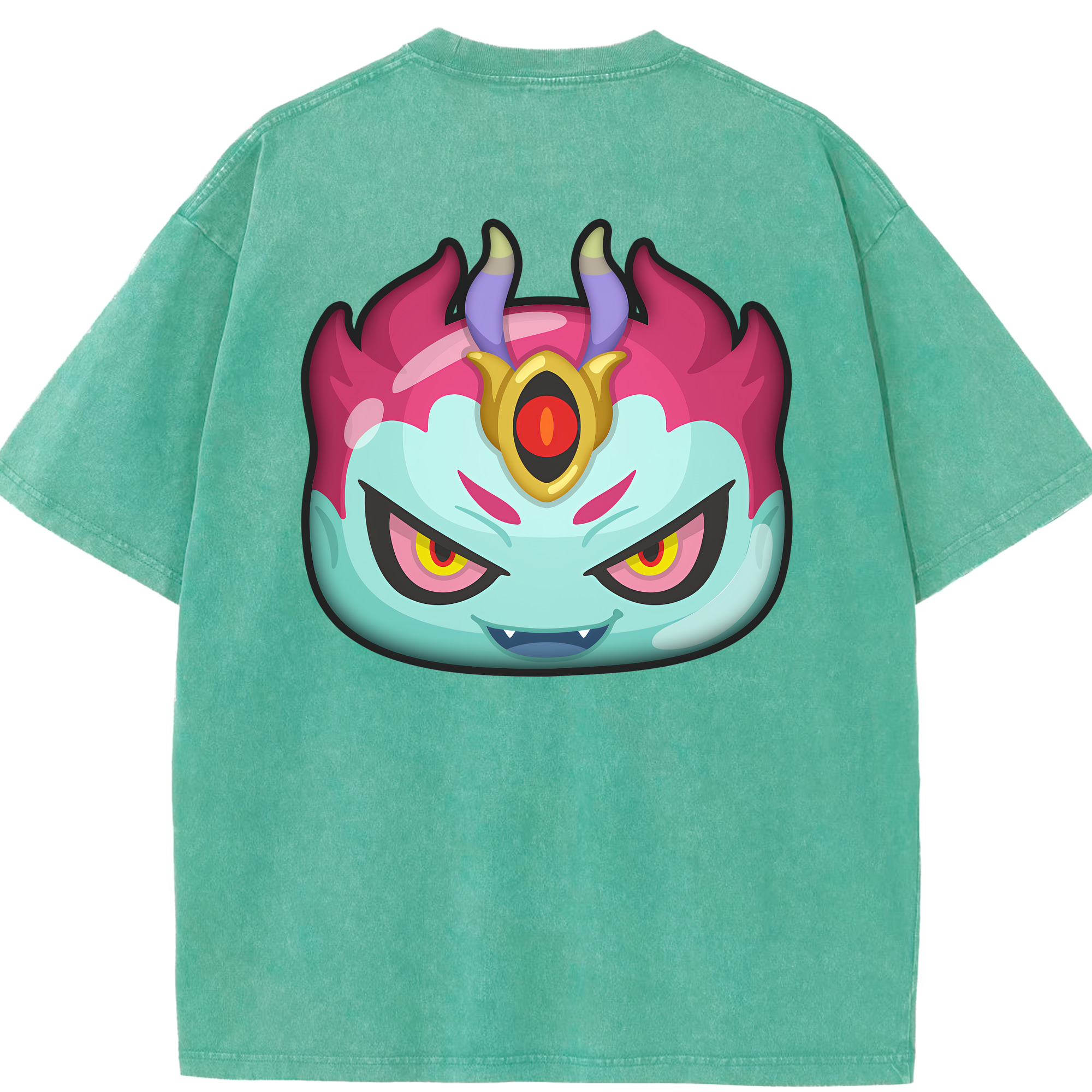 （画像用） 妖怪ウォッチ Yo-kai Watch 綿100% ヴィンテージ風 半袖Tシャツ（背面プリント）